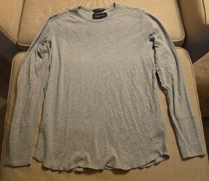 Wings + Horns Heather Gray Long Sleeve Tee